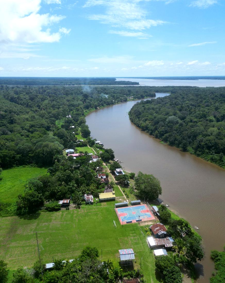 Aerial view of the Atacuari River